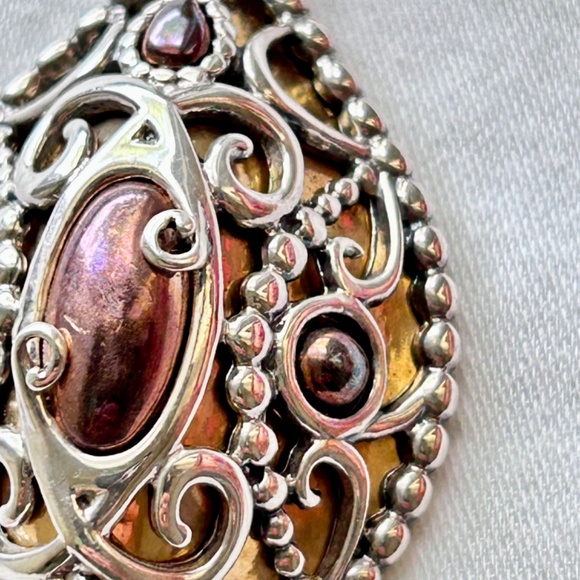 Carolyn Pollack 925 Sterling Silver, Copper, Brass Enhancer Pendant Opulence - Picture 6 of 13